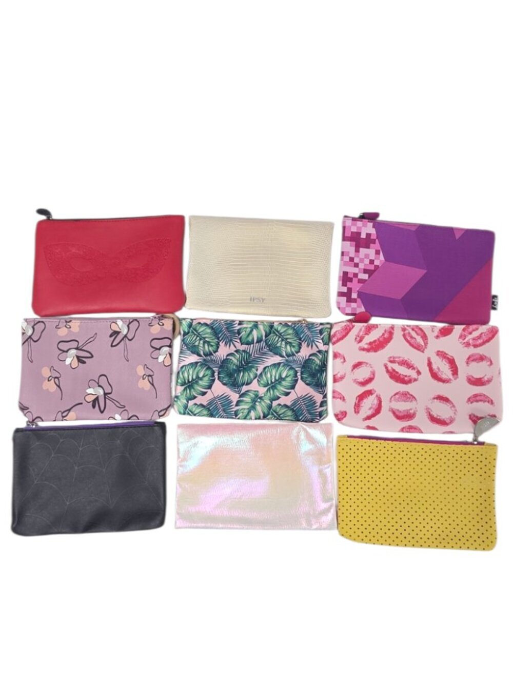 Ipsy Cosmetic Bags Lot of 9 Small Makeup Bags
